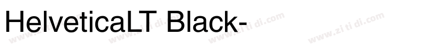 HelveticaLT Black字体转换